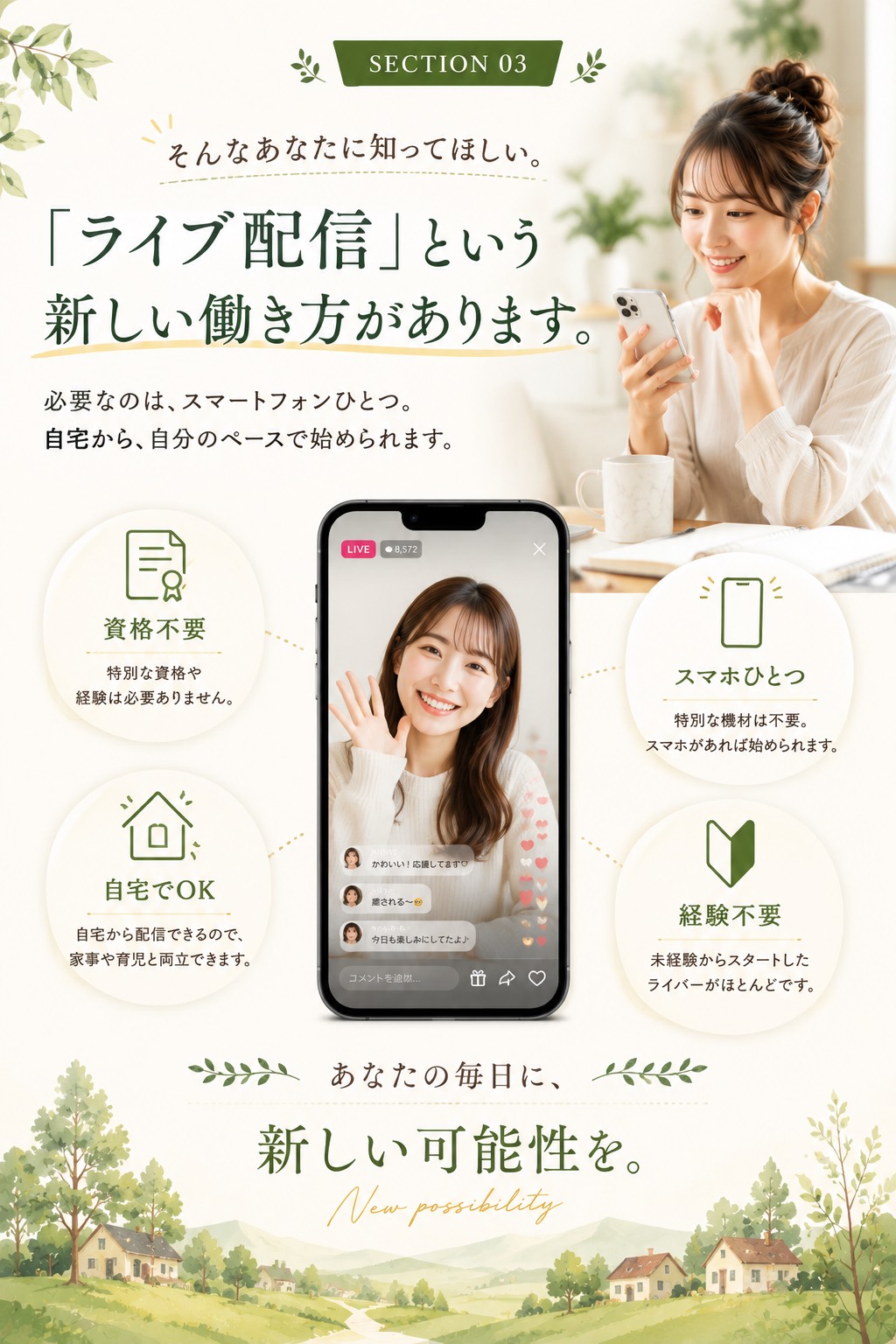 ライブ配信という新しい働き方の紹介